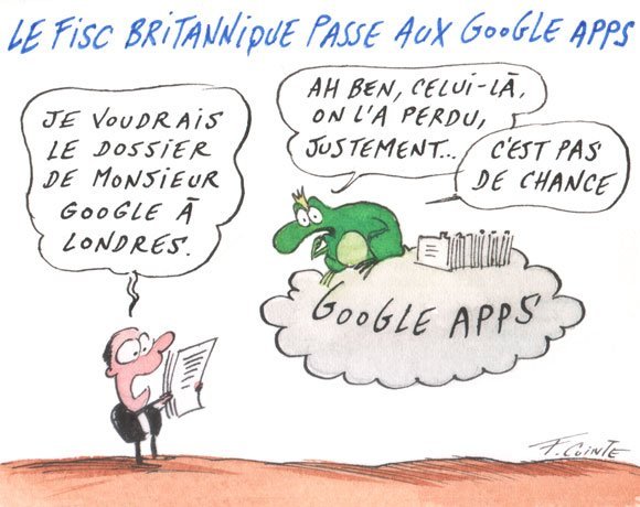 Dessin: Le Fisc britannique passe aux Google Apps